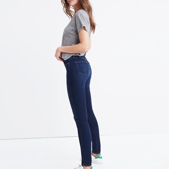 Madewell 10" High-Rise Skinny Jeans in Hayes Wash - Picture 3 of 8